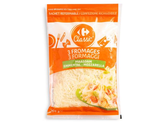 Amestec de branza rasa Carrefour Classic 200g