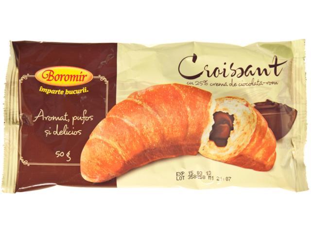 Croissant Cu Crema De Ciocolata Si Rom Boromir 50 G