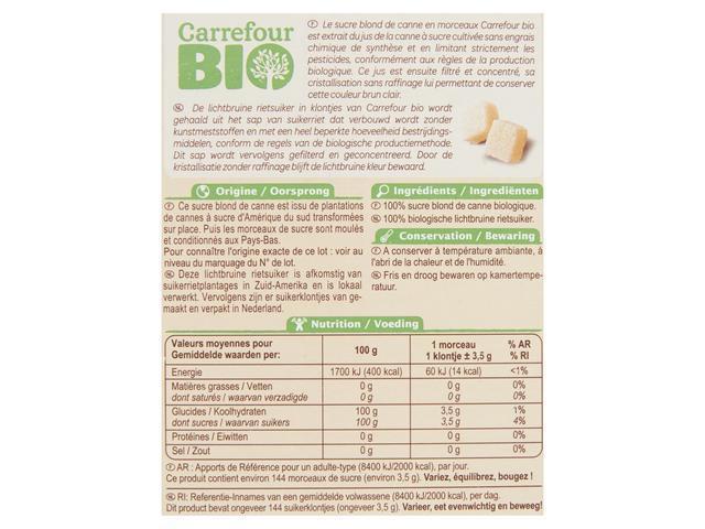 Specialitate Din Zahar Brun Carrefour Bio 500 G