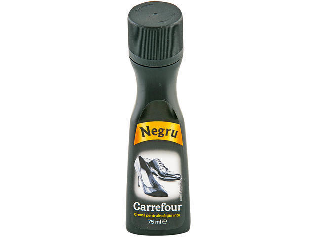 Crema neagra pentru incaltaminte Carrefour 75 ml