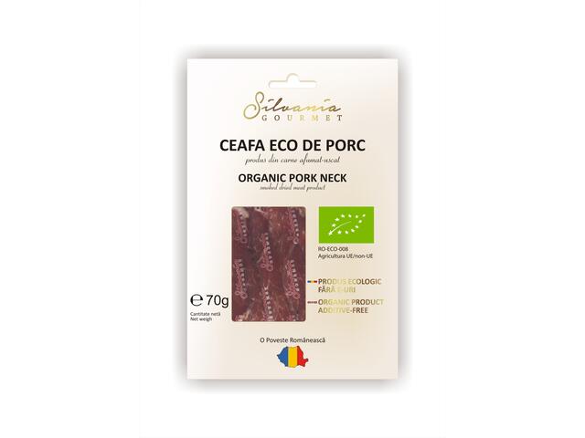 Ceafa de porc, Eco, produs afumat-uscat, Silvania Gourmet 70g