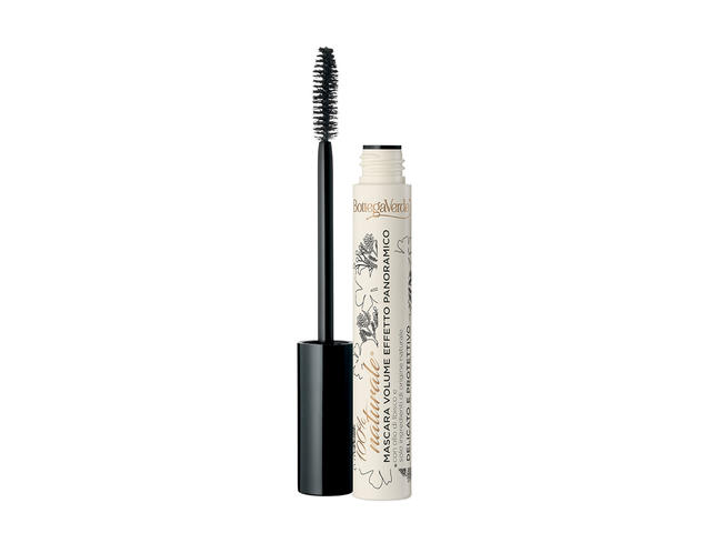 Mascara cu efect panoramic, cu ulei de Hibiscus, negru  - 100% natural, 8 ML