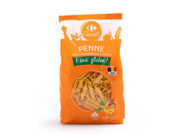 Carrefour Classic Penne din porumb, fara Gluten 500g