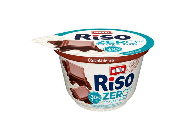 Riso Zero Orez cu lapte si ciocolata fara zaharuri adaugate 200g Muller