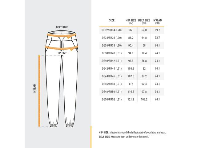 Pantalon Drumeție NH100 Verde Damă - 46 (L31)