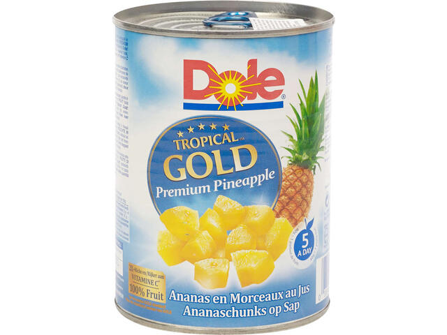 Dole Tropical Gold compot ananas bucati 567 g