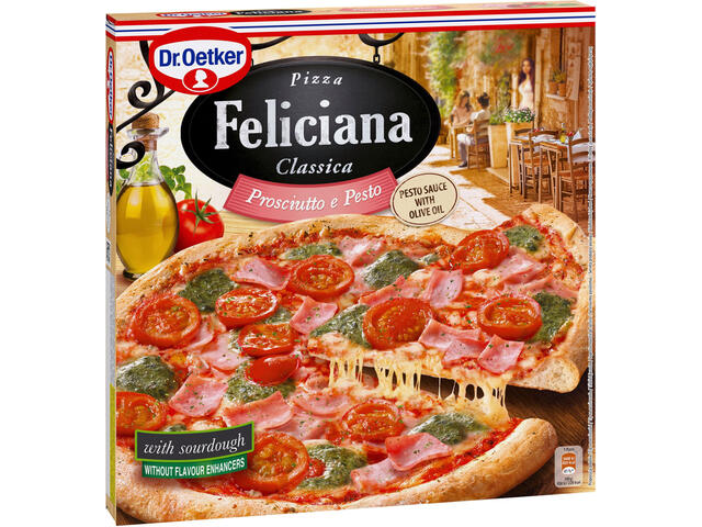 Pizza Feliciana Prosciutto e Pesto Dr. Oetker, 360g