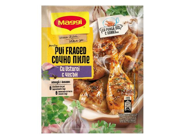 Maggi Ideea Zilei pentru Pui Fraged cu Usturoi gatit la punga 30g