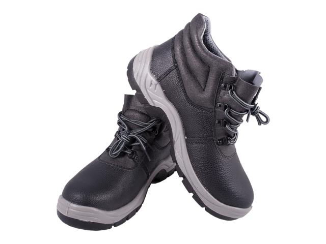 Bocanci de protectie, bombeu metalic, Parma S1 2141, piele naturala, marimea 43