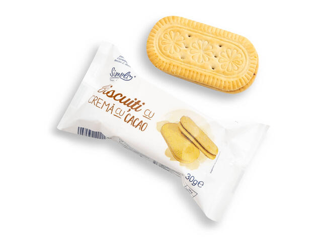 Biscuiti Cu Crema Cu Cacao 30 G Simpl