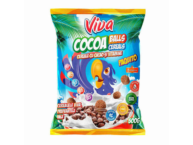 Cereale Viva Cocoa Balls, 500 g