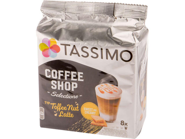 Tassimo Coffee Shop Cafea capsule Toffee Nut Latte 16 capsule 268 g