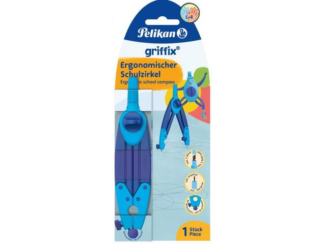 Compas ergonomic - Griffix - Albastru