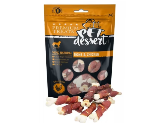 Pet Dessert Bone & Chicken 80g