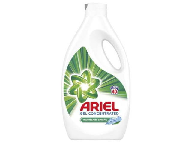 Detergent de rufe lichid Ariel Mountain Spring, 2 L, 40 spalari