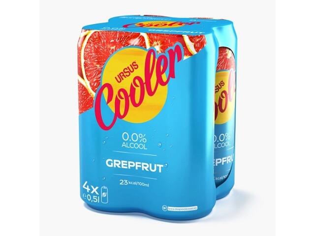 SGR*Ursus cooler bere 0.0 % alcool grapefruit 4x500 ml