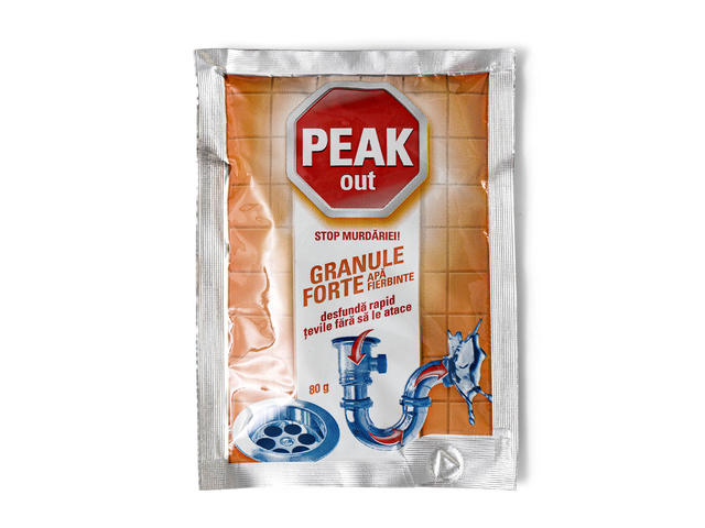 Plic granule pentru desfundat tevile Peak 80g