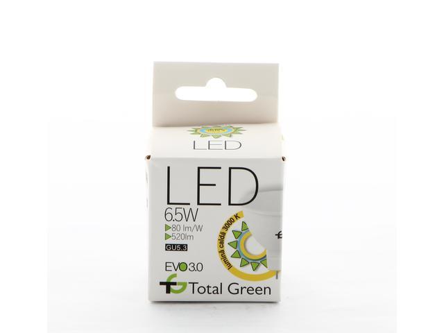 Bec LED Spot Evo 3.0 Total Green, MR16, 6.5W, GU5.3, 3000 K