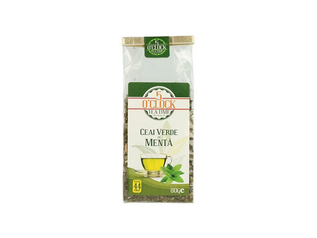 Ceai verde cu menta 5 O'Clock, 80 g
