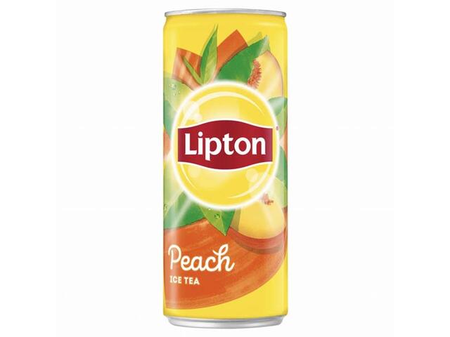 Lipton Piersica, bautura racoritoare carbogazoasa 0.33L