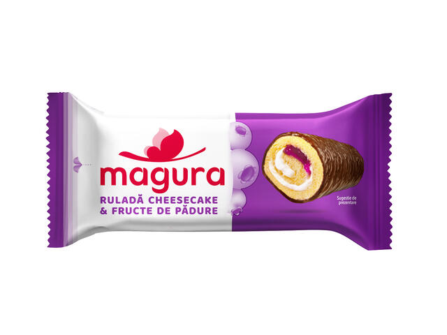 Magura Rulada cheesecake&fructe de padure 35 g