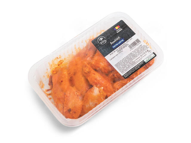 Aripi De Pui Sectionate, Fara Varf, Marinate, Picante Carrefour La Piata