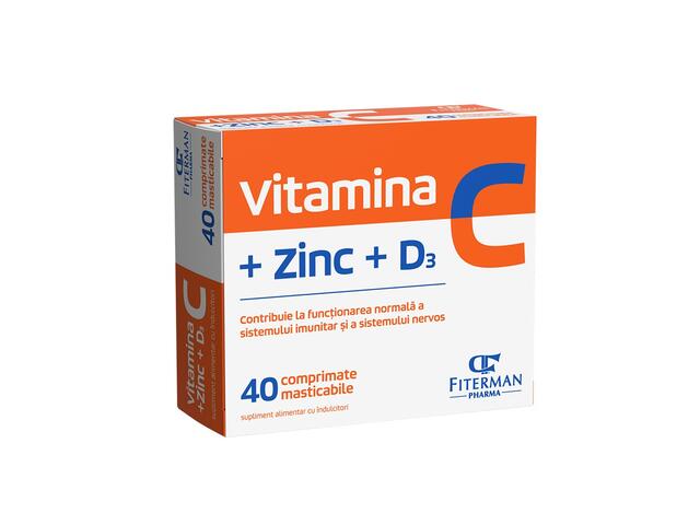 VITAMINA C+ZN+D3 40B FITERMAN