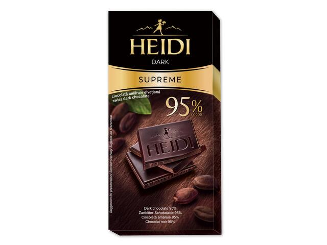 Ciocolata Heidi Dark Supreme 95%