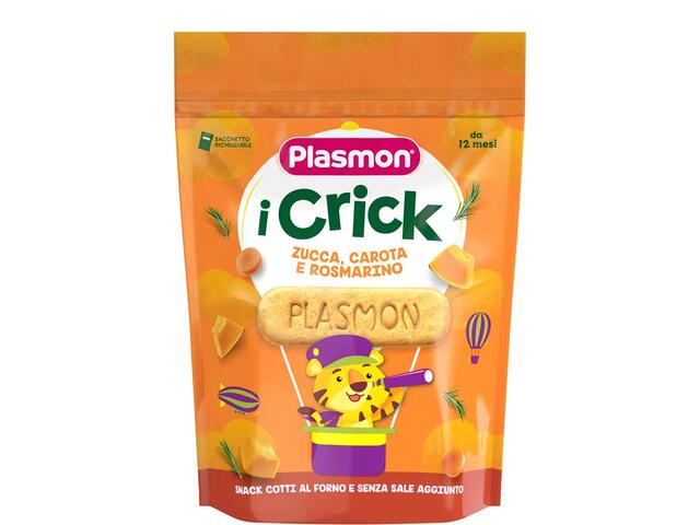 BISCUITI PLASMON CRICK CU MORCOV, DOVLEAC SI ROZMARIN 100G