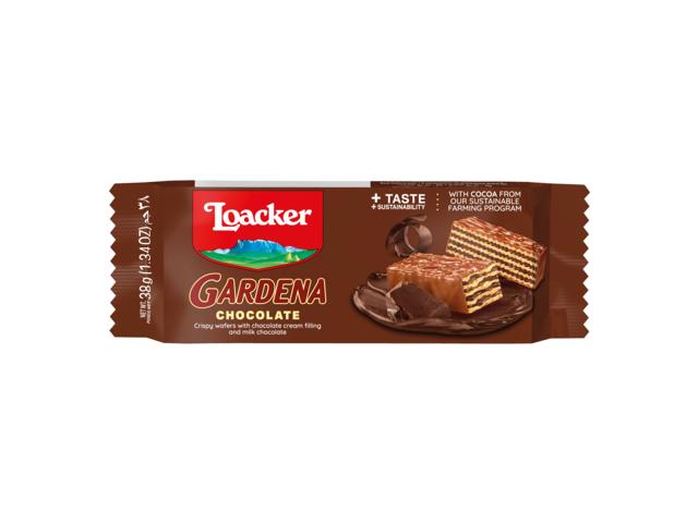 Loacker Gardena Napolitane Glazurate ciocolata 38 g