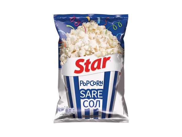 Popcorn cu sare Star, 80 g