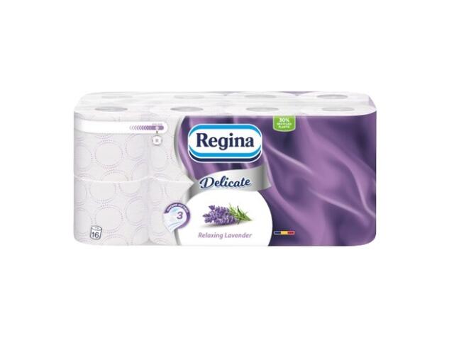 Hartie igienica Delicate Relaxing Lavender 3 straturi 16 role Regina