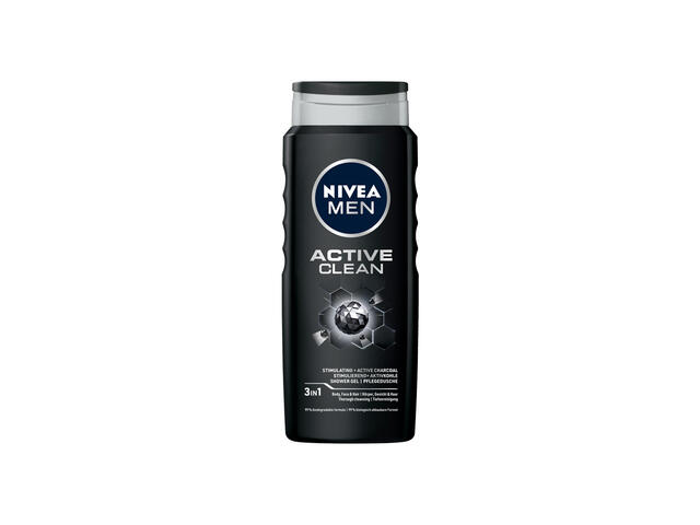 Gel de dus Nivea Men Active Clean, 500ML