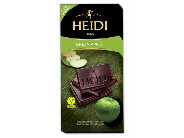 Ciocolata Heidi dark cu mar verde 80g