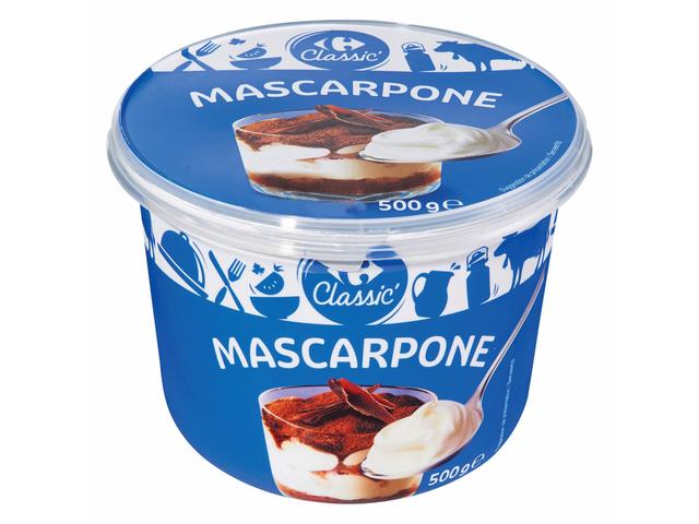 Mascarpone 500G Carrefour Classic