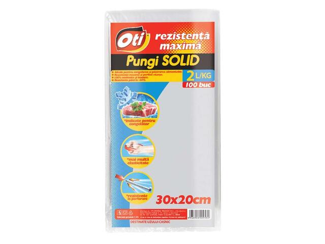 Oti Solid Pungi pentru uz casnic 2 l 30x20 cm 100 bucati set