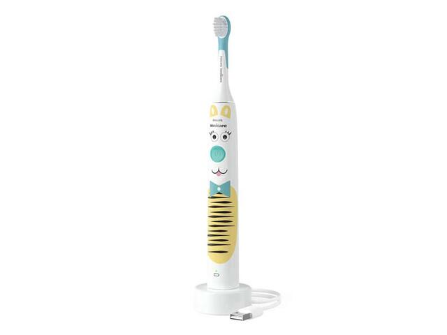 Periuta de dinti electrica sonica Philips Sonicare Kids HX3601/01, Alb / Bleu