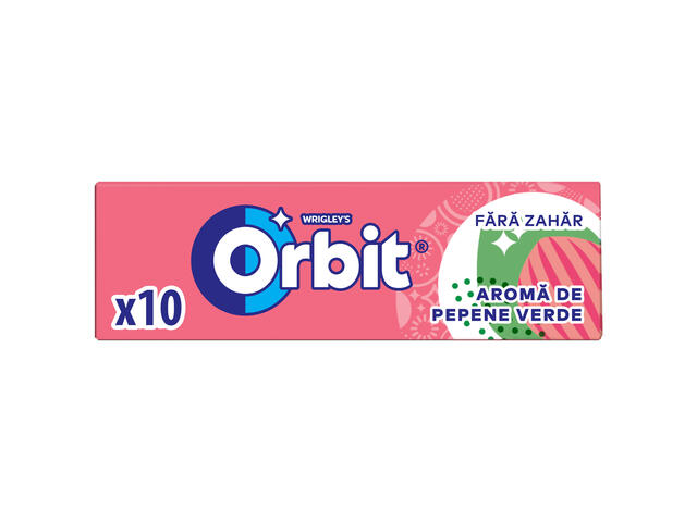 Orbit Watermelon guma de mestecat cu aroma de pepene rosu 10 buc 14 g