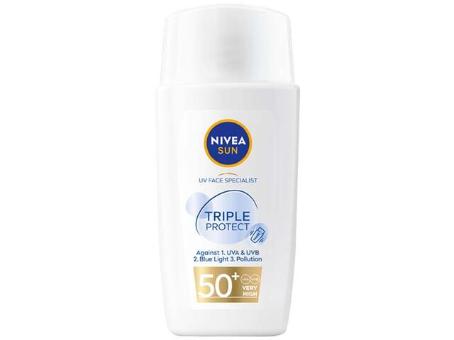 Fluid Pentru Ten Nivea Sun Triple Protect Cu Fps50+, 40 Ml