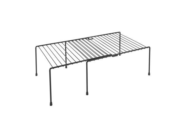 Etajera extensibila cu picioare anti-zgarieturi/anti-alunecare Metaltex Adapto Lava, metal tratat ThouchTherm, 33/57x24x15 cm,