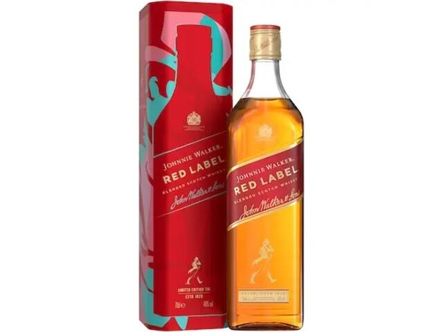 Whisky Johnnie Walker Red Label Cutie Metal, 40%, 0.7L