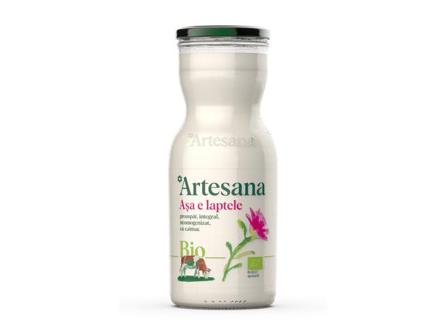 Lapte ecologic de vaca 1000ml Artesana
