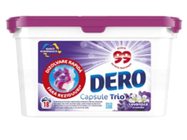 Dero Detergent trio capsule 18 buc diverse sortimente