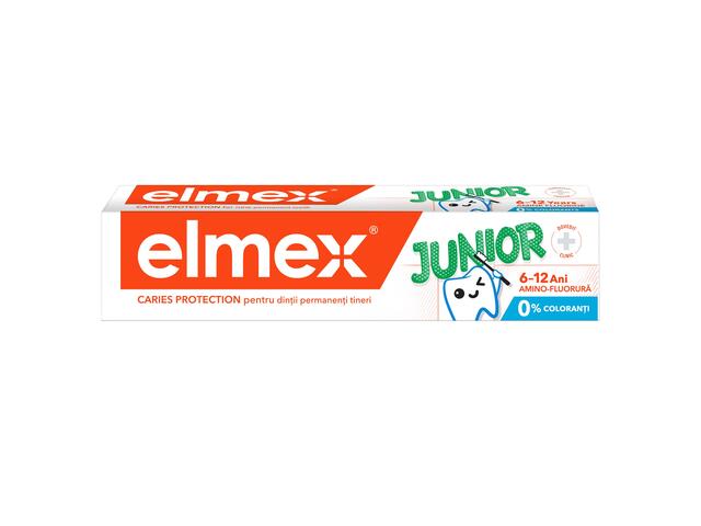 Pasta de dinti pentru copii elmex® Caries Protection Junior, varsta 6-12 ani, 75 ML
