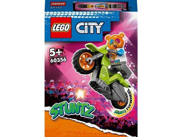 LEGO City Motocicleta de cascadorie cu urs 60356