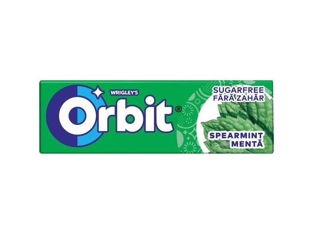 Orbit Spearmint Guma de mestecat cu aroma de menta 14g