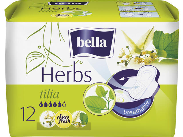 Bella Absorbante zilnice herbs floare de tei 12 buc