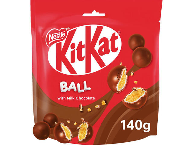 Bile cu ciocolata cu lapte Kit Kat Ball, 140 g