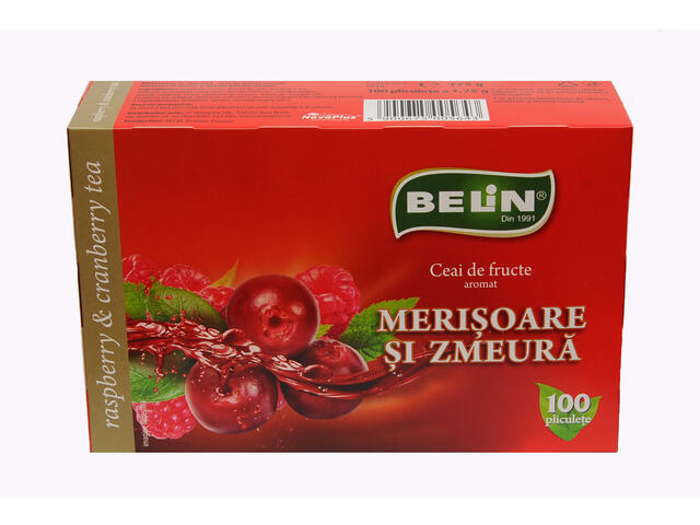 Ceai merisoare si zmeura Belin175g