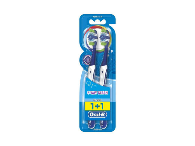 Periuta dinti Oral B Complete 5 Way Clean, 2 bucati